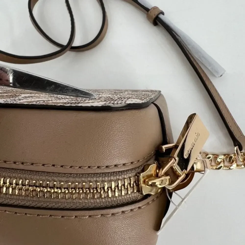 Michael Kors Camel Multi Jet Set Camera Crossbody NWT